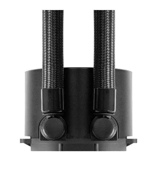 Комплект жидкостного охлаждения ExeGate BlackWater-120V3.PWM.ARGb (3 PIN 5V ADDRESSABLE RGb подсветка, LGA2066/2011/1366/1150/1151/1155/1156/1200/1700/1851/AM4/AM5/FM1/FM2/FM2+/AM2/AM2+/AM3/AM3+, TDP 150W, Fan 120мм 4pin PWM 600-1800RPM Hydro bearing, помпа 3pin 2700RPM, макс. шум 37db, с термопастой, на винтах, черный, Color Box)