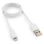 Кабель USB Гарнизон GCC-USB2-AP2-1M-W AM/Lightning, для iPhone5/6/7, IPod, IPad, 1м, белый, пакет, фото5