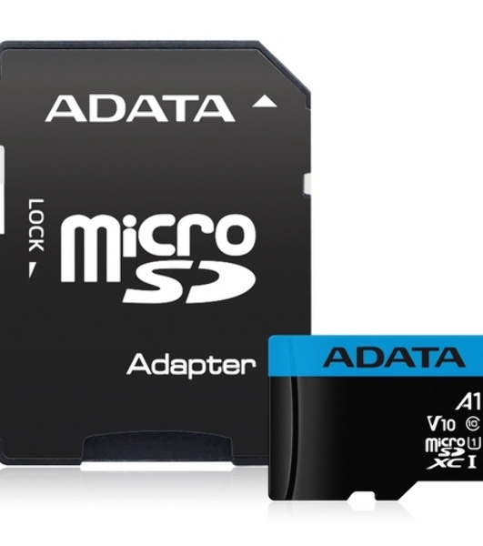 Флеш карта microSD 256Gb ADATA microSDHC Class 10 UHS-I A1 100/25 MB/s (SD адаптер)