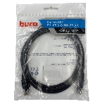 Патч-корд Buro UTP 4 пары cat5E CCA molded 1.5м черный RJ-45 (m)-RJ-45 (m), фото 1