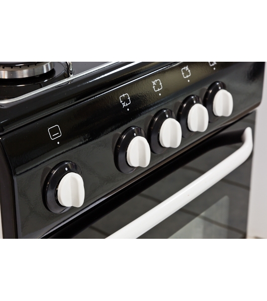 Плита газовая De Luxe 5040.38Г (Щ) черный, конфорок 4 шт, духовка 43 л, 50 см x 85 см x 50 см