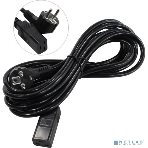 Кабель питания ExeGate Power PC19-5P (Евровилка Schuko->С19) VDE-250V-3*1.5-CU, черный, 16А, 5м, фото2