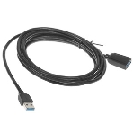 Кабель-удлинитель Vention USB 3.0 AM/AF - 1м Black Edition, фото3