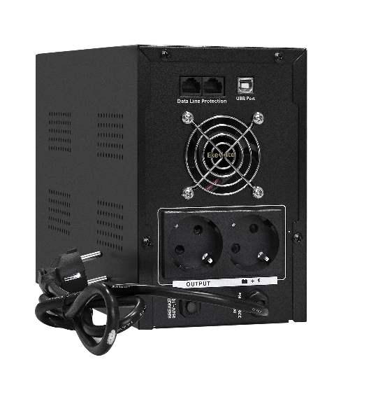 Источник бесперебойного питания ExeGate EX292613RUS SpecialPro UNB-2200.LED.AVR.2SH.RJ.USB 2200VA/1300W,LED, AVR,2*Schuko, RJ45/11, USB, металлический корпус, черный