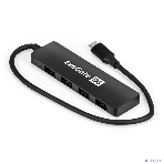 USB-концентратор 4-в-1 ExeGate DUB-4CP/3 (кабель-адаптер USB Type C --> 4xUSB3.0, Plug&Play, черный), фото7