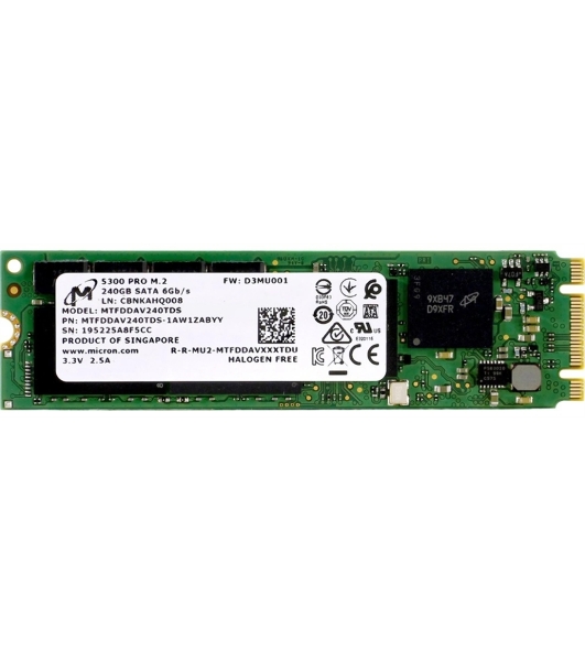 Накопитель SSD Micron 5300 PRO 240Gb M.2 SATA Non-SED Enterprise Solid State Drive