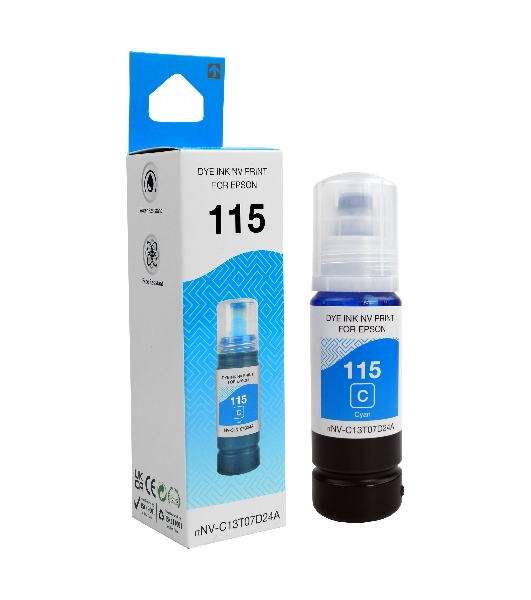 Чернила NVP 115 (NV-C13T07D24A) для Epson L8160, L8180 (70 мл) Cyan (в коробке) совместимые