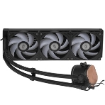 Система охлаждения PCCooler DA360 Pro ARGb Digital BK (300W, 360мм, LED temp., Black, ARGb/Fans: 3x120мм, 75.8CFM, 33.7dBA, 2200RPM/Pump height 57мм, 28dBA, 3000RPM, Rad thickness 27мм/S: 1851, 1700, 1200, 20XX, 115X, AM5, AM4), фото18