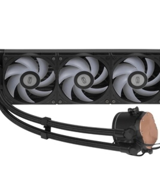 Система охлаждения PCCooler DA360 Pro ARGb Digital BK (300W, 360мм, LED temp., Black, ARGb/Fans: 3x120мм, 75.8CFM, 33.7dBA, 2200RPM/Pump height 57мм, 28dBA, 3000RPM, Rad thickness 27мм/S: 1851, 1700, 1200, 20XX, 115X, AM5, AM4)