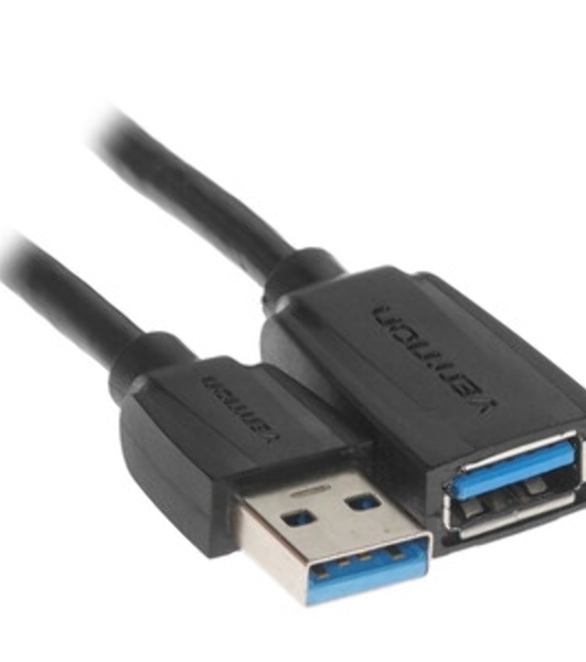 Кабель-удлинитель Vention USB 3.0 AM/AF - 1м Black Edition