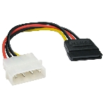 Кабель питания EX138936RUS SATA ExeGate EX-CC-SATA-PS (Molex 4pin/SATA15pin, 0,15м), фото 1