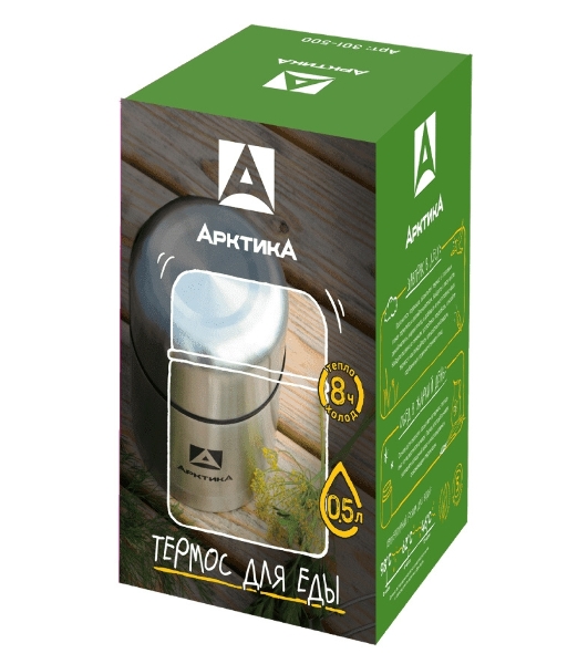 Термос Арктика 301-750 0,75 л, супер широкое горло, для супа и еды