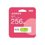 Флешка USB ADATA UV320 (AUV320-256G-RWHGN), 256Gb, USB 3.2 Gen1, R/W 100/30, белый/зеленый, фото2