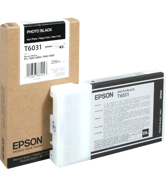 Картридж струйный Epson C13T603100 черный (220 мл) для Epson Sty Pro 7800/9800/7880/9880