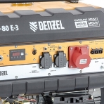 Электрогенератор бензиновый Denzel PS 80 E-3, 6.5 кВт, 85 дБ, 87 кг, фото44