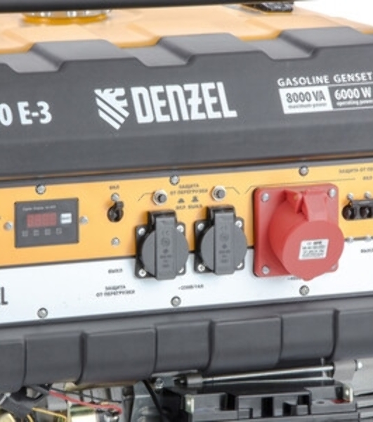 Электрогенератор бензиновый Denzel PS 80 E-3, 6.5 кВт, 85 дБ, 87 кг
