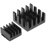 Набор радиаторов QUMO, Heat Sink Set Aluminum (17×17х5 12×12×5 14×10×6 5×5×5) for Pi 5B, blue, фото 1