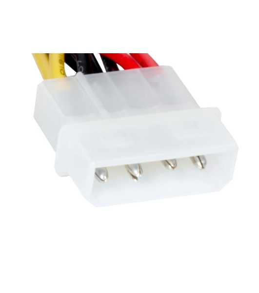 Кабель питания EX138936RUS SATA ExeGate EX-CC-SATA-PS (Molex 4pin/SATA15pin, 0,15м)