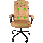 Кресло Cactus CS-CHR-OC05M-BR бежевый, экокожа, подголовник, фото17