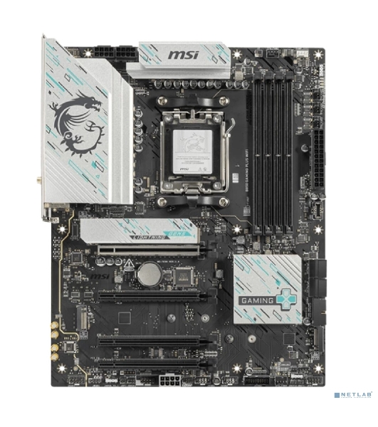 Материнская плата MSI B850 GAMING PLUS WIFI SocketAM5 AMD B850 4xDDR5 ATX AC`97 8ch(7.1) 5Gigabit RAID+DP