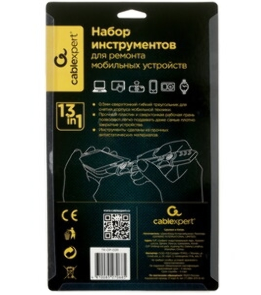 Набор инструментов для вскрытия корпуса мобильной техники Cablexpert TK-OP-02R (13 предметов)