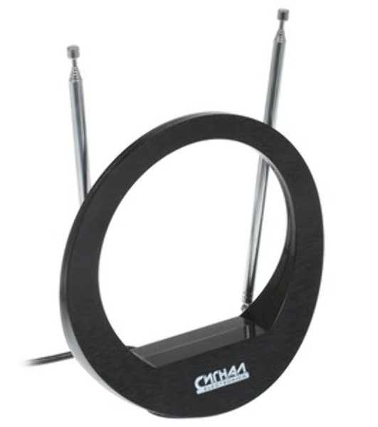 Антенна комнатная DVB-T и ДМВ+МВ активная Сигнал SAI 615