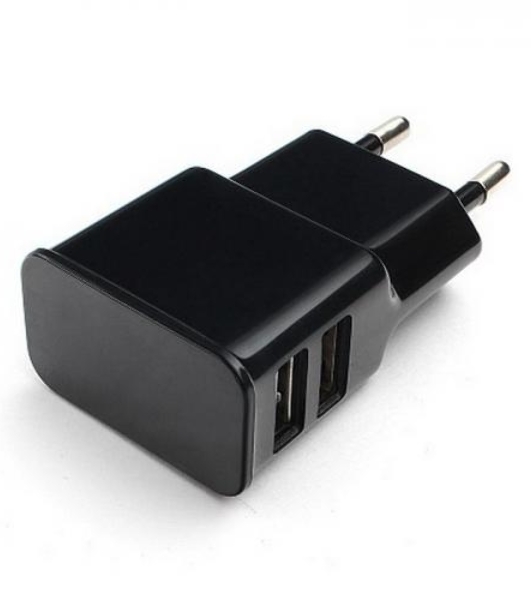 Сетевое зарядное устройство Cablexpert MP3A-PC-12 100/220V - 5V USB 2 порта, 2.1A, черный