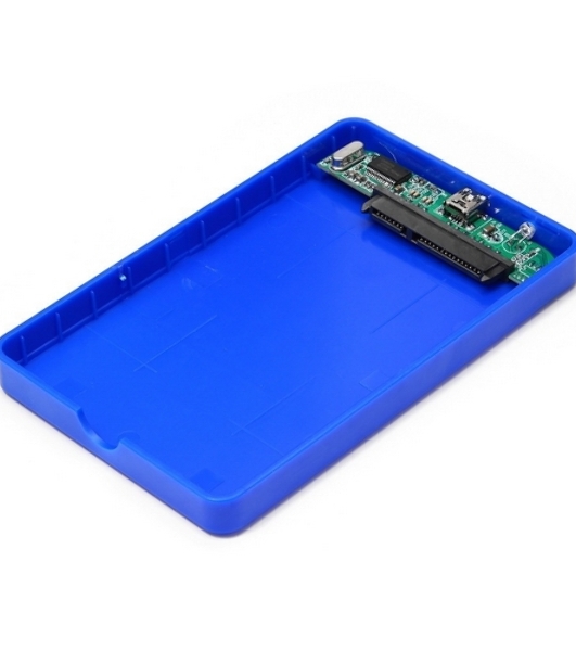 Контейнер для HDD Gembird EE2-U2S-40P-B Внешний корпус 2.5' EE2-U2S-40P-B, синий, USB 2.0, SATA, пластик