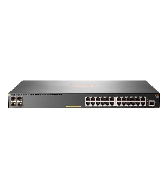 Коммутатор HPE Aruba 2930F 24G 4SFP+, 24×1 Гбит/с + 4×10 Гбит/с SFP+, управляемый