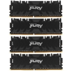 Оперативная память Kingston Fury Renegade, DDR4, 128Gb (4x32Gb), 3600MHz, CL18, DIMM, радиатор, RGB, черный/серебристый, фото7