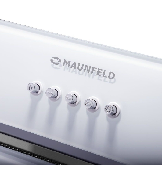 Вытяжка встраиваемая Maunfeld TRAPEZE 601GG белый, 60 см, 1150 куб. м/ч, 54 дБ