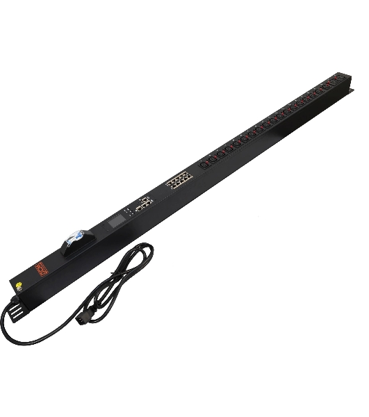 Блок распределения питания Powercom PDU-16AVMS20-18C13-2C19 18xC13+2xC19, 16A, 1,5U (1968234)