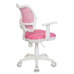 Кресло компьютерное Бюрократ CH-W797/PK/TW-13A TW-13A розовый, спинка сетка, сиденье розовый, колеса белый/розовый, пластик белый, фото20