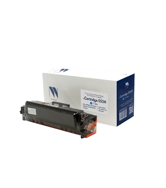 Картридж лазерный NVPrint совместимый NV-055H Голубой (БЕЗ ЧИПА) для Canon i-Sensys MF742Cdw/MF744Cdw/MF746Cx/LBP663Cdw/LBP664Cx (5900k)