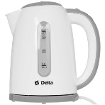 Чайник электрический Delta DL-1106 белый с серым, фото8
