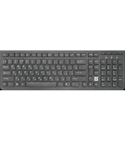 Клавиатура беспроводная Defender ULTRAMATE SM-535 RU USB, радиоканал, черный