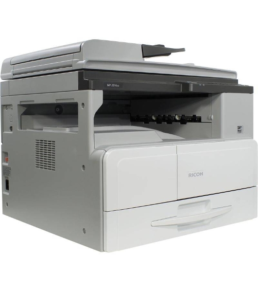 МФУ лазерное Ricoh MP 2014AD (912356/417378), A3, ч/б, печ. до 20 стр/мин. (А4) до 12 стр/мин. (А3), скан. до 6 стр/мин (цв.) 15 стр/мин (ч/б), 600x600dpi, USB