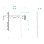 Кронштейн ONKRON FM5/32-55'' макс 400x400 наклон 0º от стены: 29мм макс вес 56,8кг, фото18