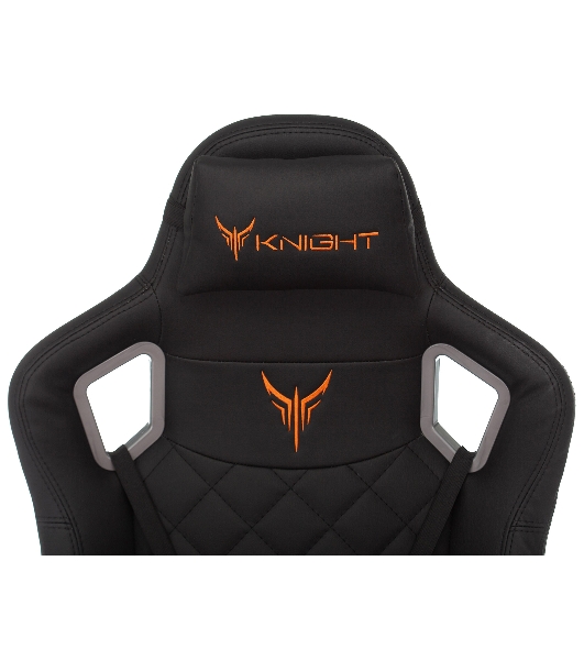 Кресло игровое Knight TITAN черный ромбик эко.кожа с подголов. крестовина металл