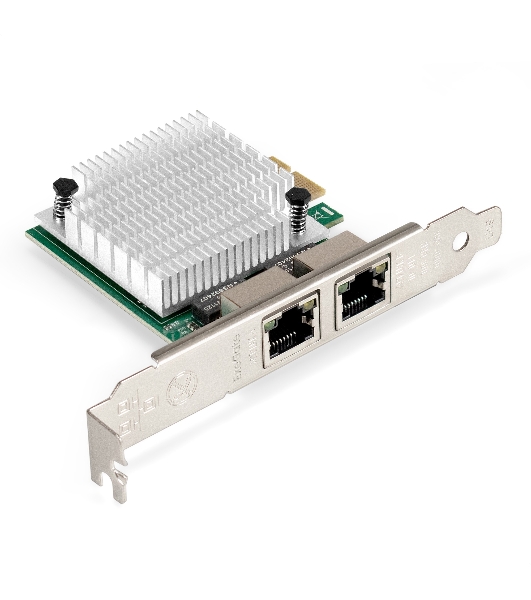 Сетевой адаптер ExeGate EXE-562 (PCI-E x1 v2.0, 2xRJ45, UTP 10/100/1000Mbps, Realtek Chipset RTL8111F)