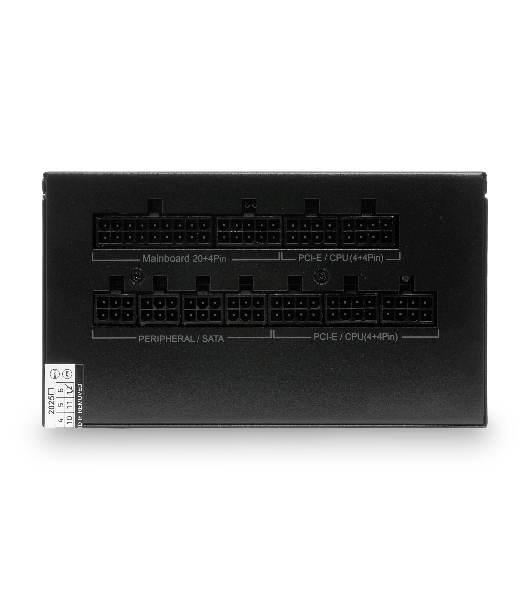 Блок питания HSPD, 1000W 80 PLUS Gold (ATX, 2.52, Full modular, 1x24(20+4)pin mesh 550мм, 1xCPU*2 8(4+4)pin 650+150мм, 2xPCIe*2 8(6+2)pin 500+150мм, 2xSATA*3 450+150+150мм, 1xMOLEX4pin*3 450+150+150мм, Active, 120x120мм, 150x140x86мм, APFC, OVP, UVP, SCP, OCP, OTP, OPP, NLO, SIP, black)