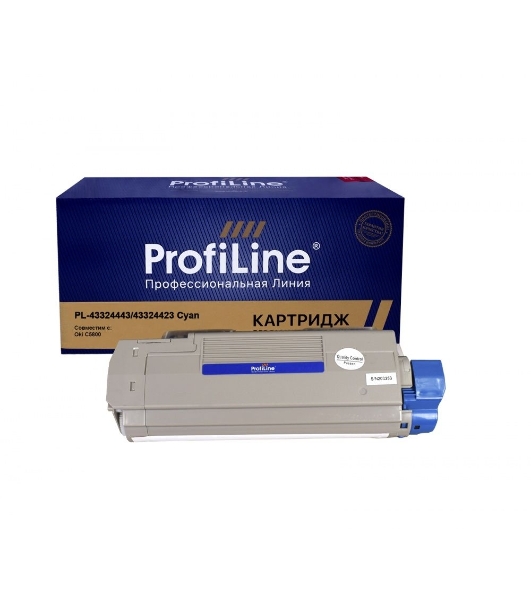 Картридж ProfiLine PL-43324443/43324423 для принтеров Oki C5800 Голубой 5000 копий