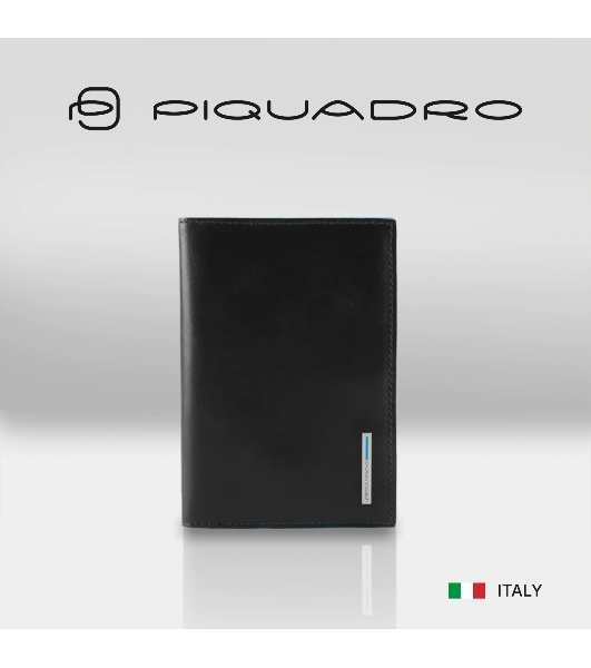 Обложка для документов Piquadro Blue Square PP5256B2/N. черный, натур.кожа