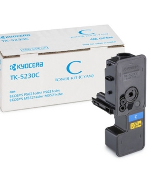 Картридж лазерный Kyocera TK-5230C (1T02R9CNL0) голубой для P5021cdn/cdw, P5026cdn/cdw, M5521cdn/cdw, M5526cdn/cdw 2200 стр.