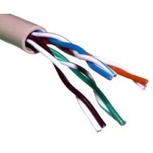 Кабель витая пара PROconnect U/UTP кат.5e 4х2х24AWG solid CCA PVC сер. 305м (м)