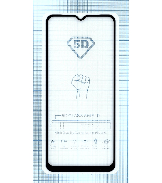 Защитное стекло 'Полное покрытие' для Xiaomi Mi 10 Lite черный