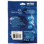 Кабель HDMI CP-HM-HM-1M Wize,1 м, v.2.0, K-Lock, soft cable, 19M/19M, позол.разъемы, экран, темно-серый, пакет, фото5