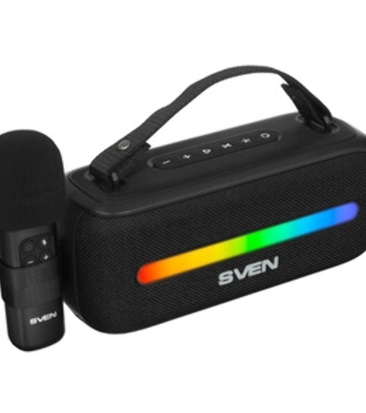 Колонка портативная SVEN PS-255 черный 12W 1.0 BT 3600mAh