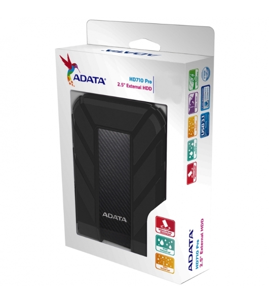 Внешний HDD 2.5' ADATA HD710P, 4TB, USB 3.2 Gen 1 Type-A, 5400 rpm, черный