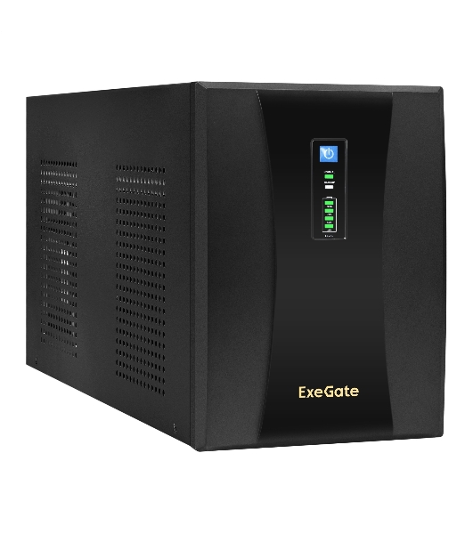 Источник бесперебойного питания ExeGate EX292614RUS SpecialPro UNB-3000.LED.AVR.3SH.2C13.RJ.USB 3000VA/1800W,LED, AVR,3*Schuko+2*C13,RJ45/11,USB, металлический корпус, черный